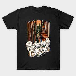 Outdoor design Redwoods cathedral T-Shirt